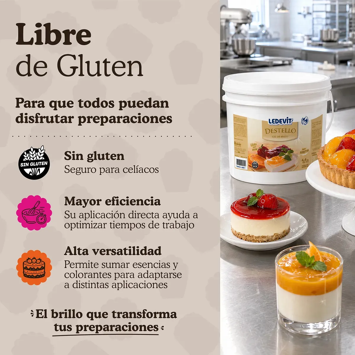 Destello Gel de Brillo Neutro 4,4 kg