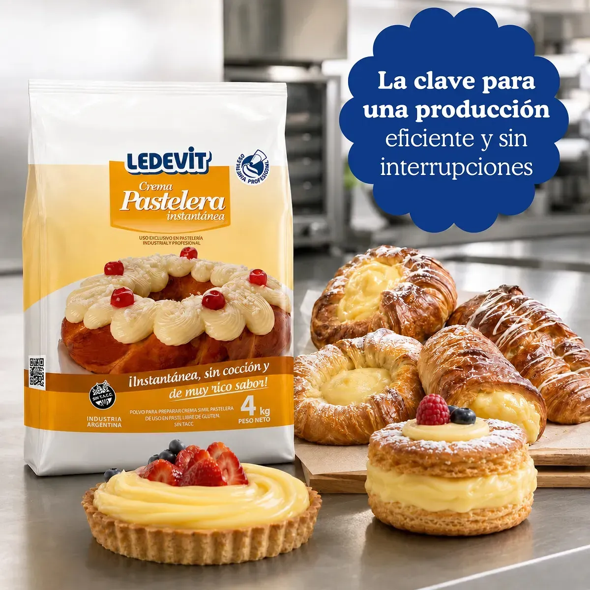 Polvo para Crema Pastelera 4 kg
