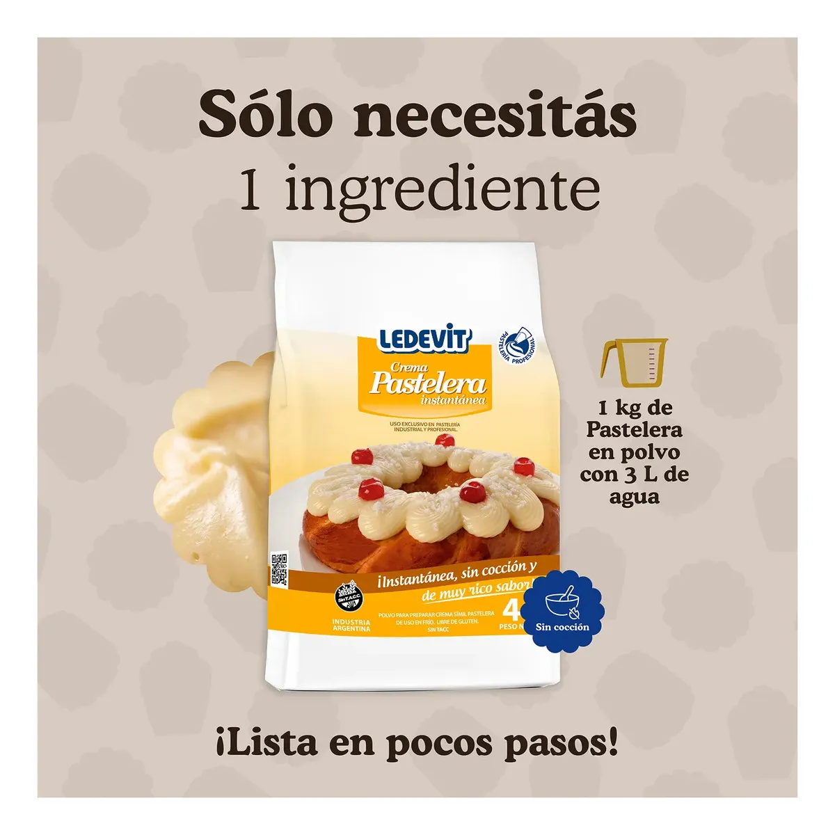 Polvo para Crema Pastelera 4 kg