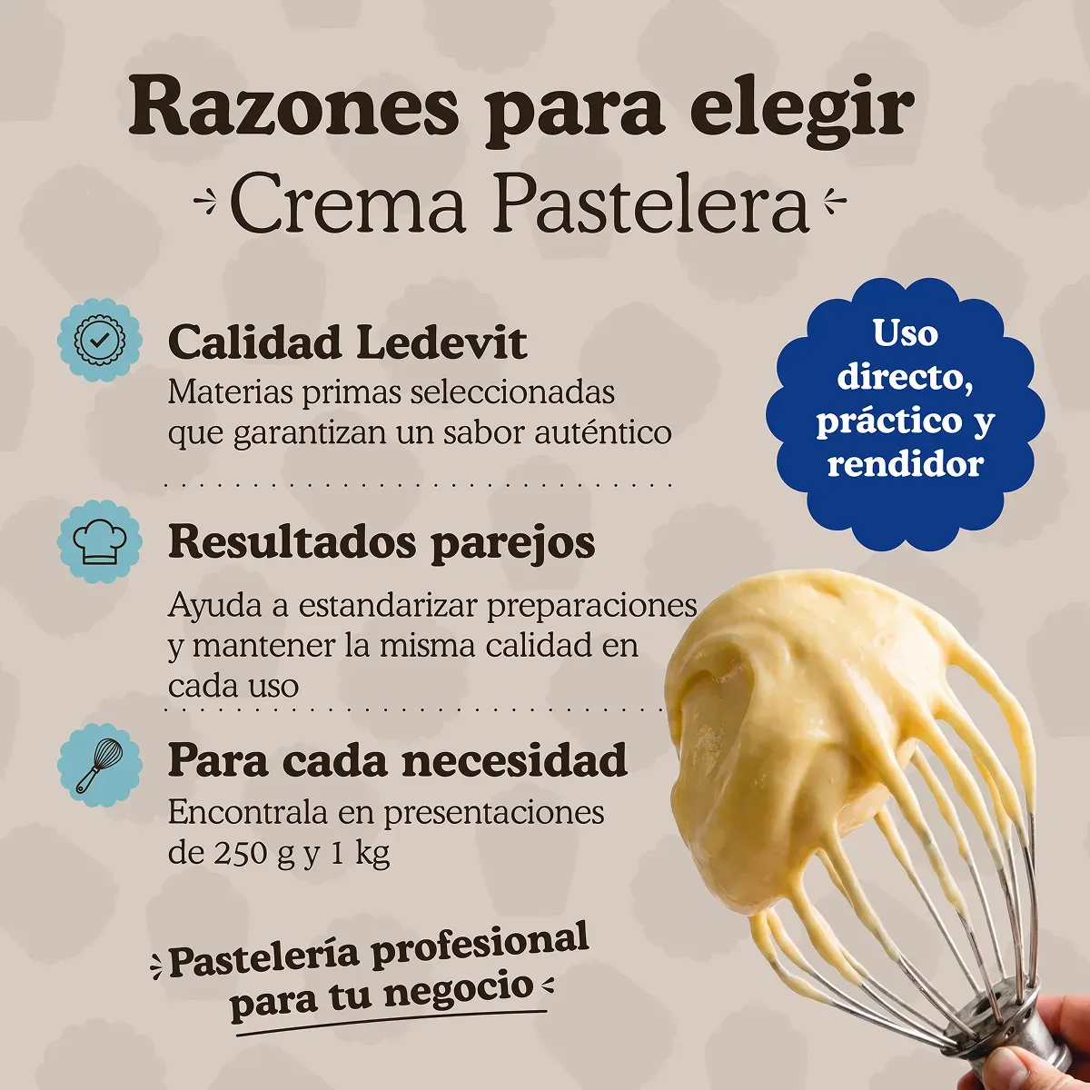 Polvo para Crema Pastelera 4 kg