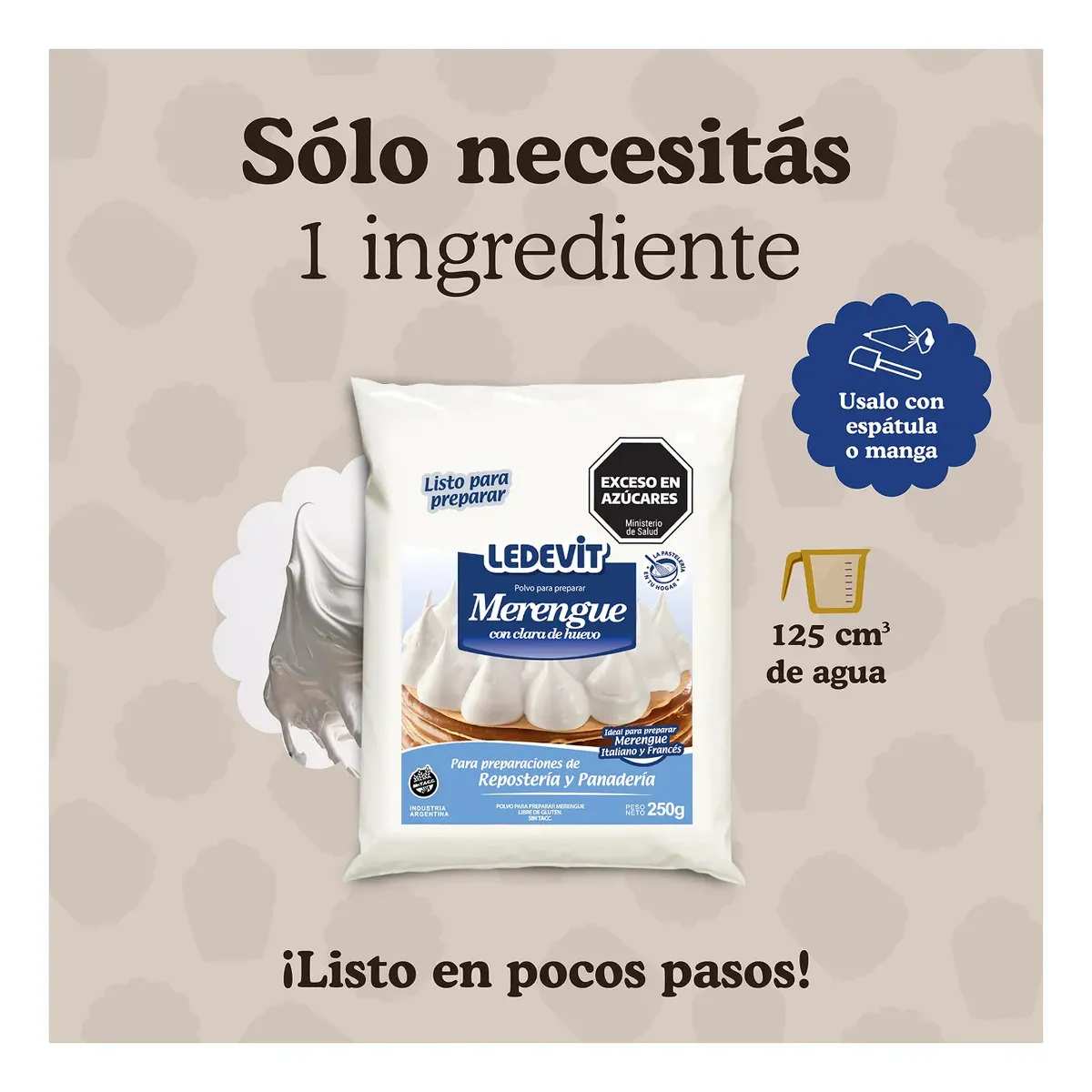 Polvo para preparar Merengue 250 g