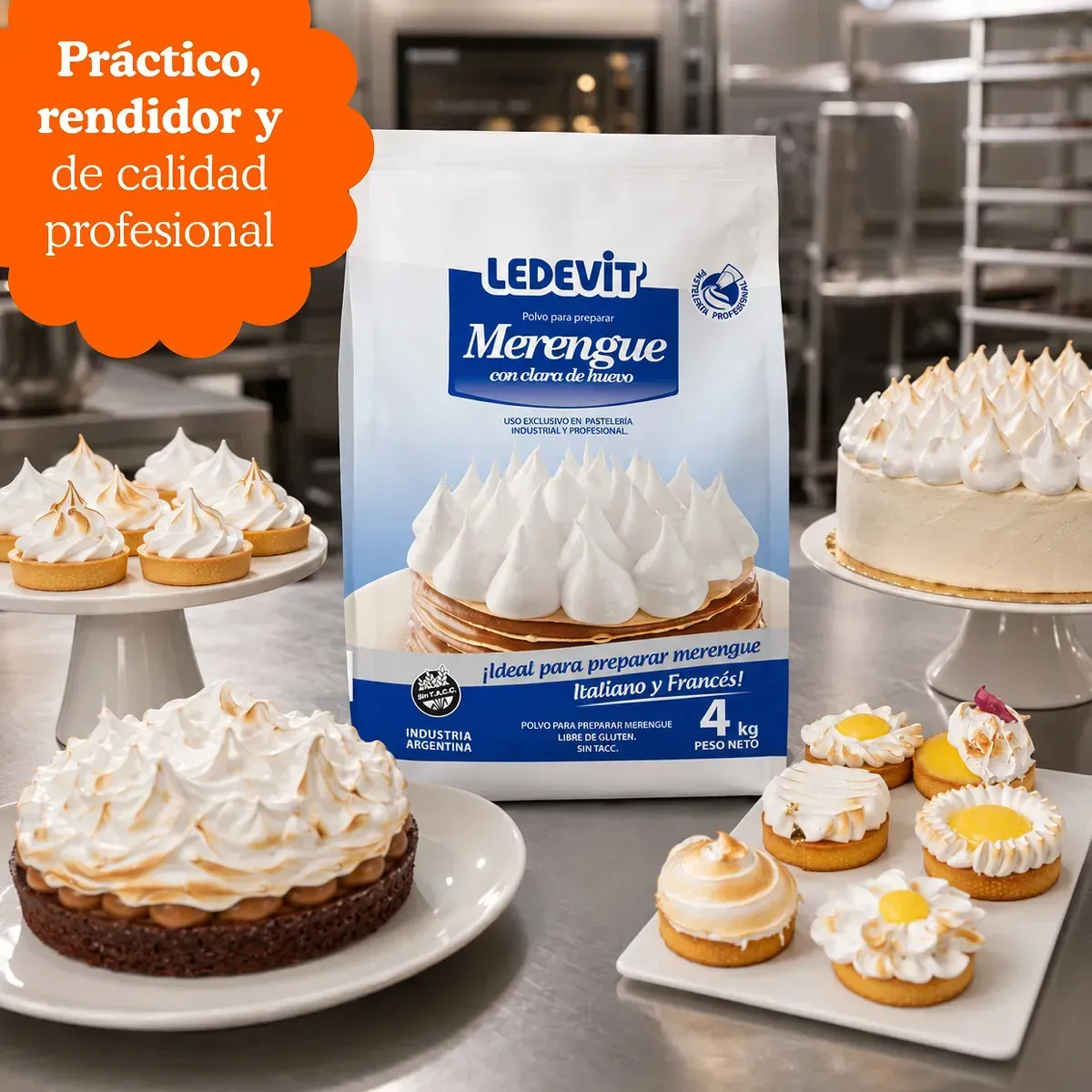 Polvo para preparar Merengue 4 kg
