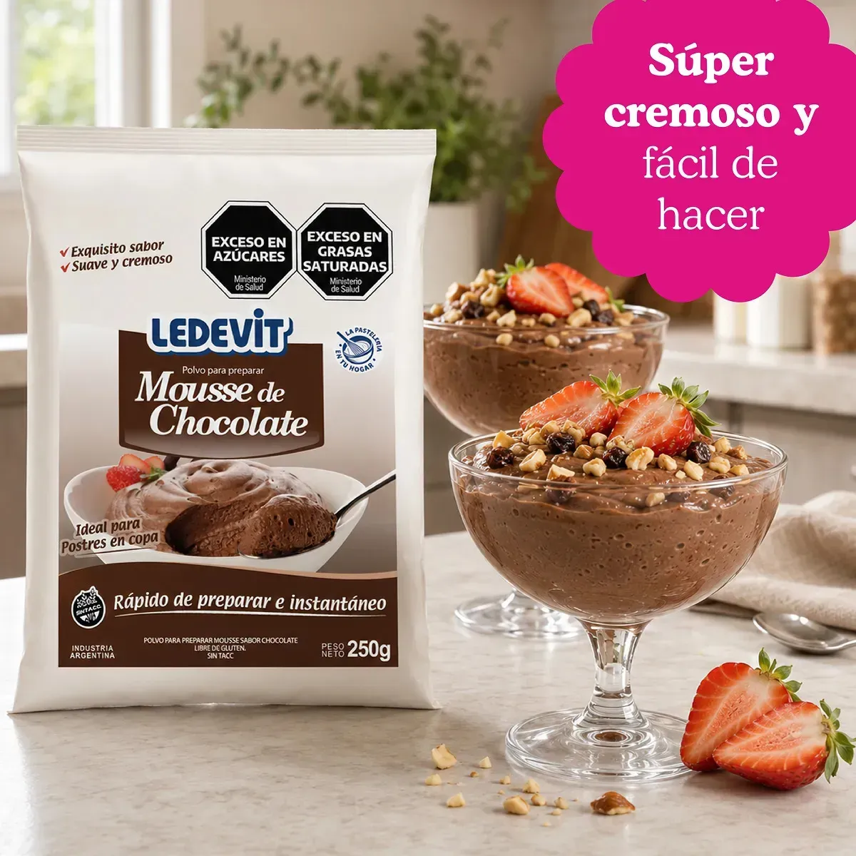 Polvo para Mousse de Chocolate 250 g