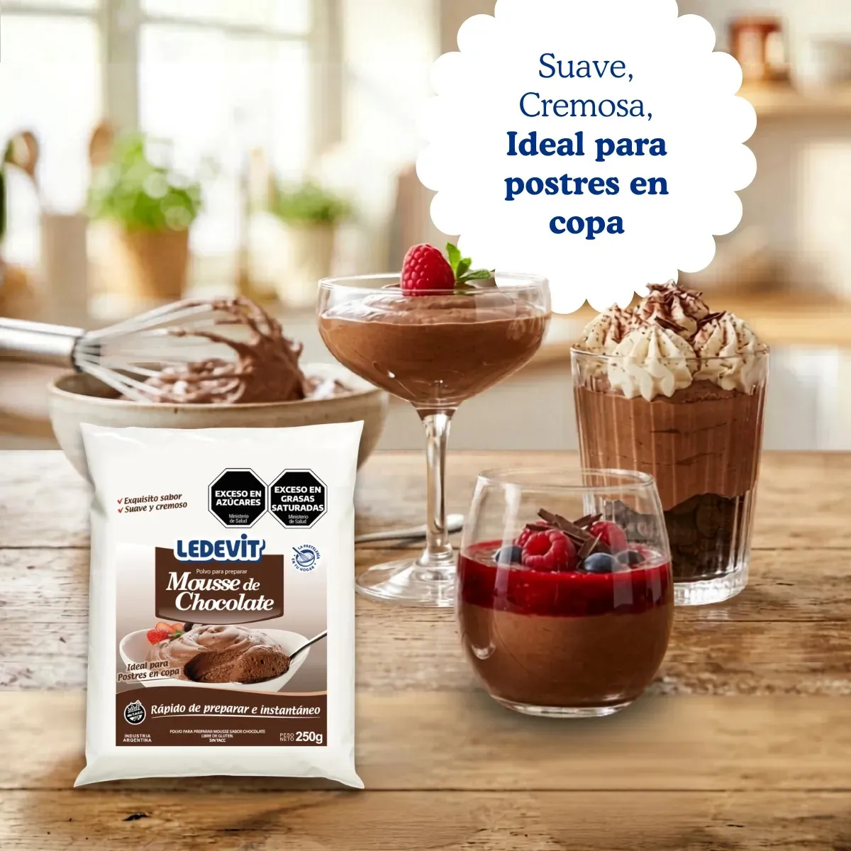 Polvo para Mousse de Chocolate 250 g