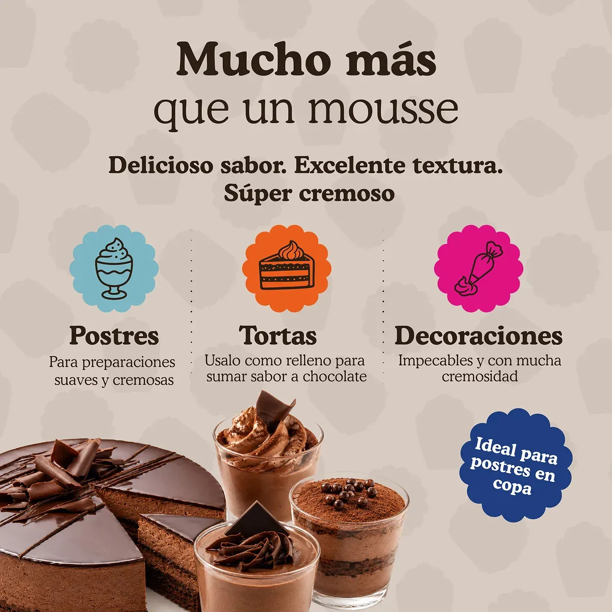 Polvo para Mousse de Chocolate 250 g