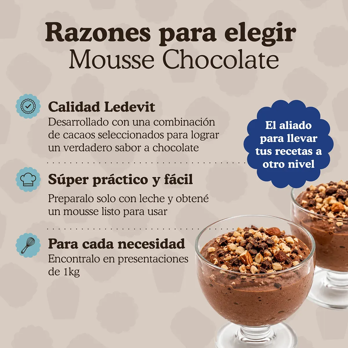Polvo para Mousse de Chocolate 250 g