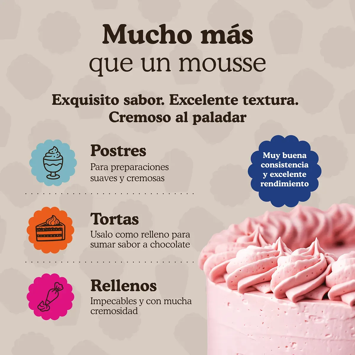 Polvo para Mousse de Frutilla 250 g