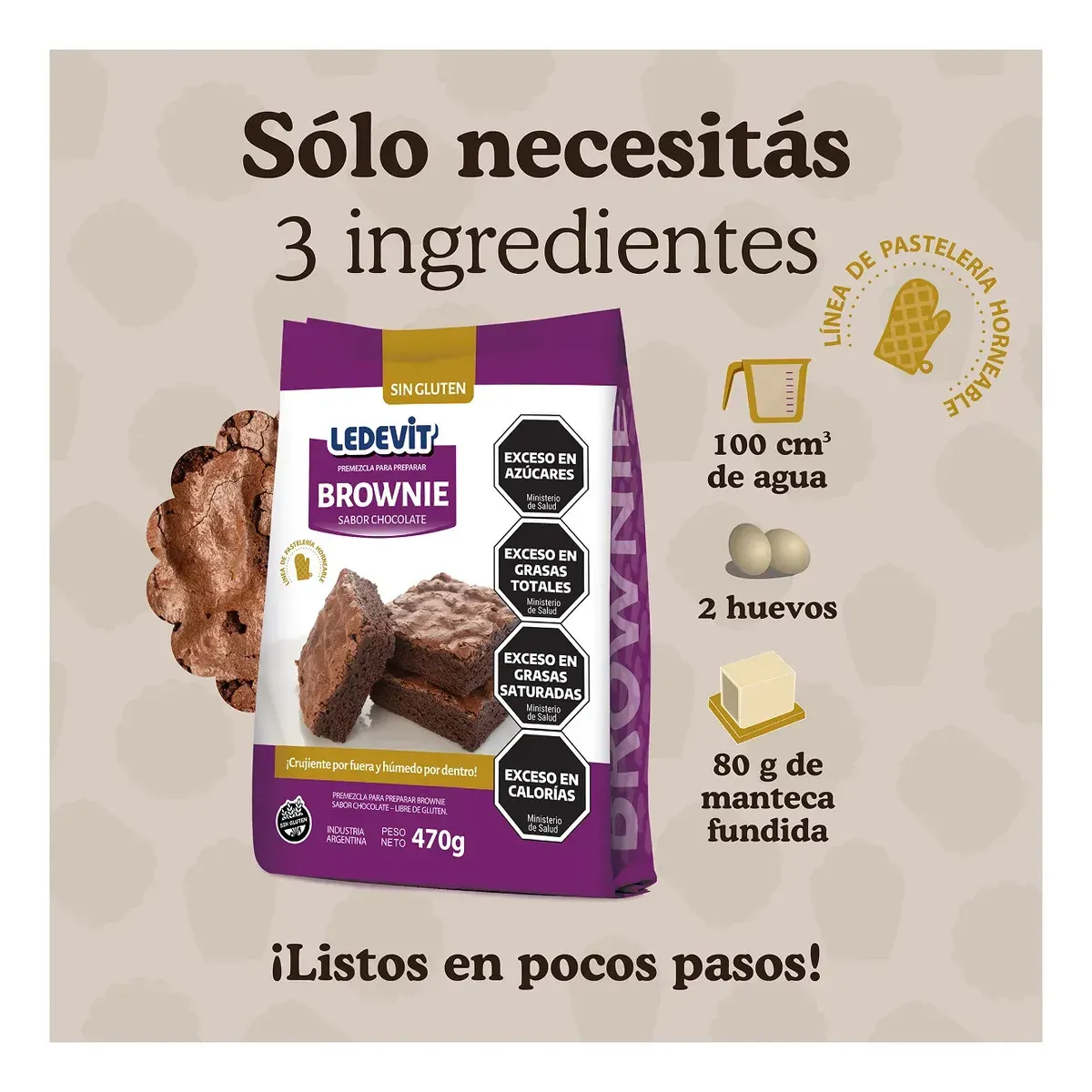 Premezcla para Brownie de Chocolate 470 g