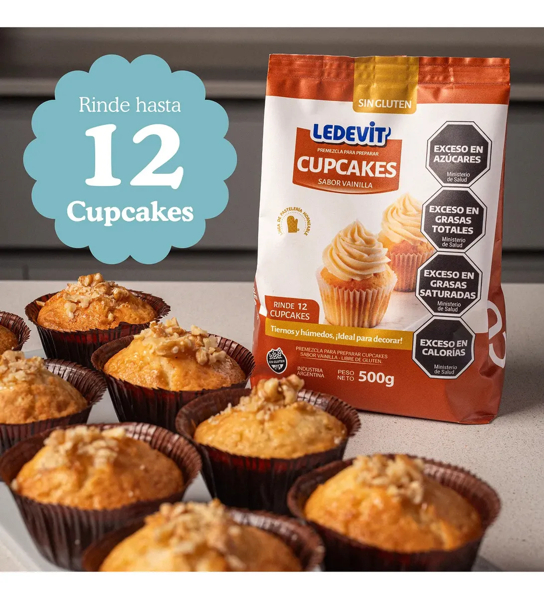 Premezcla Cupcakes Vainilla 500 g