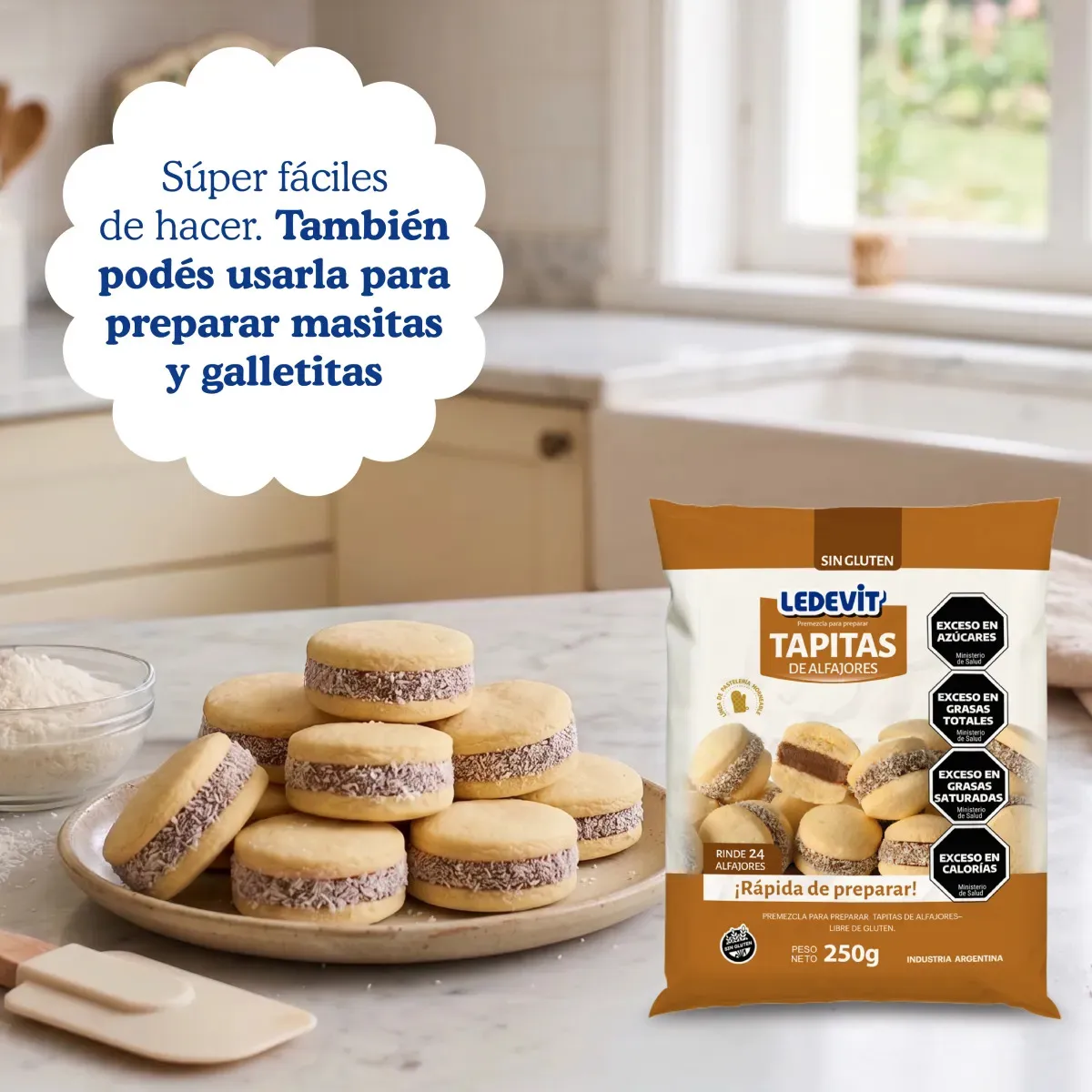 Premezcla para Tapitas de Alfajor 250 g